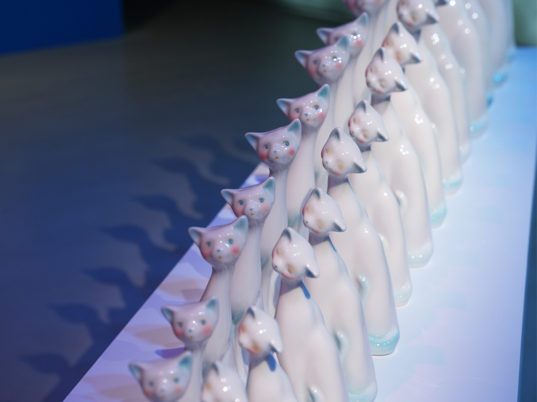  「露露藝品社」展場一景。（攝影／林彥翔）