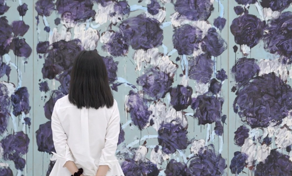 林佳瑩於基隆美術館,「滿庭芳:顏貽成的藝術花園」展。