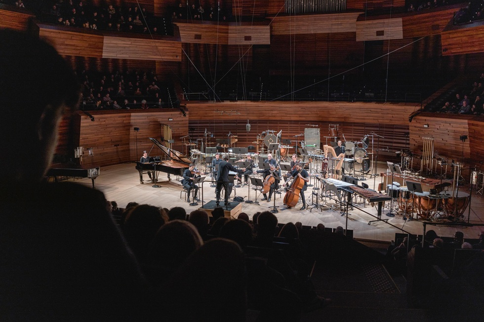 林佳瑩應法國國家廣播與巴黎當代樂團Ensemble intercontemporain(EIC)聯合委託創作《Sky Blue》,於「2023 Présences音樂節」開幕音樂會首演。(巴黎當代樂團EIC提供)