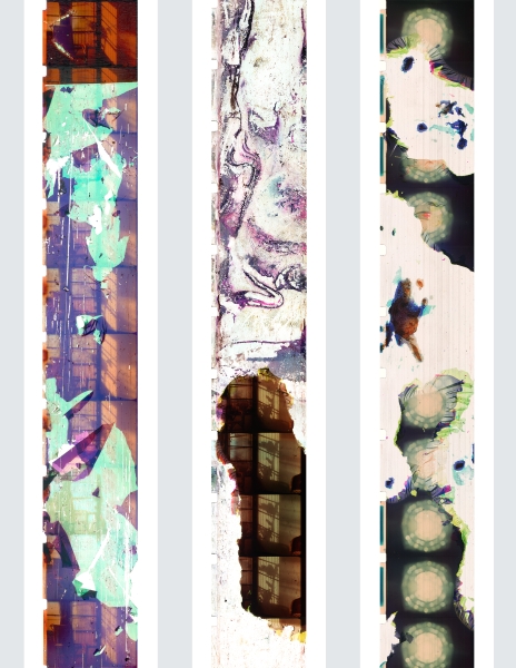 《醃漬剩餘的時間》，單頻錄像，16釐米膠卷、豆腐乳、黑色菜脯、醃梅子，1分31秒，2019-2022。（圖片來源／國藝會補助成果檔案庫）