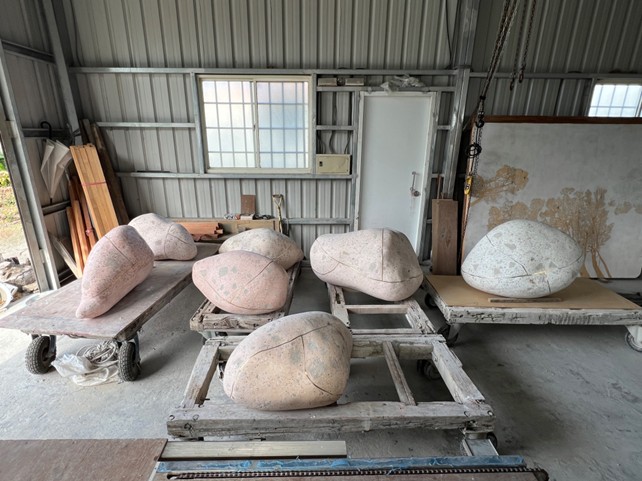 邱承宏於花蓮的工作室。