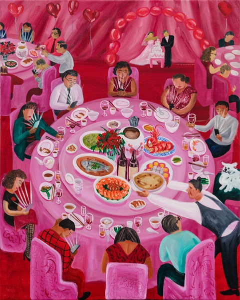 黃海欣，《好日子》（A Good Letter Day），油畫，76×61 cm，2021。（黃海欣提供）