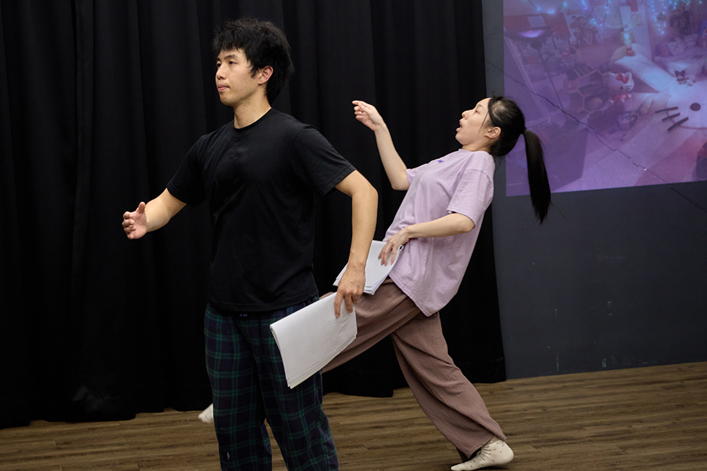 《千面湧現》排練紀錄。(攝影/林筱倩)