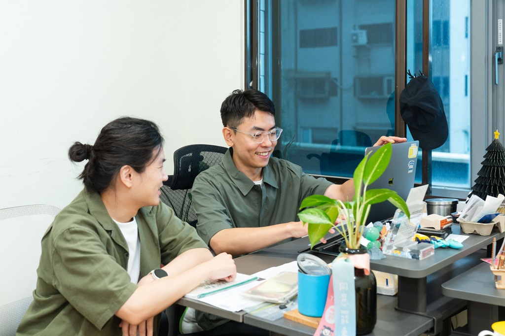 如今五口已有自己的辦公空間。（攝影／林家賢）
